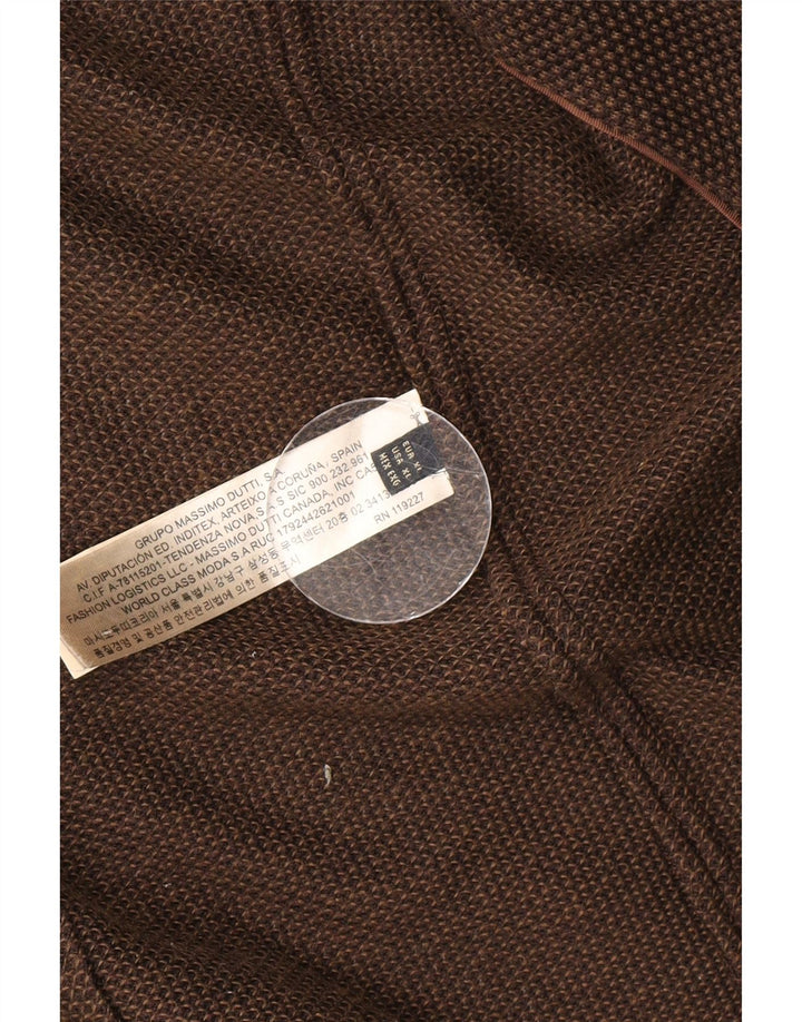 Massimo Dutti Herre 2 Button Blazer Jacket UK 42 XL Brun Bomuld