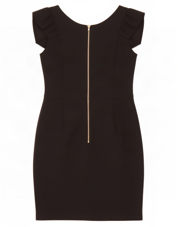 Warehouse Dame Sleeveless Sheath Dress UK 12 Medium Black Polyester