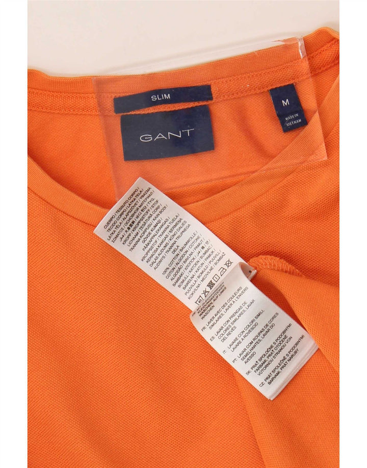 Gant Herre Slim Fit T-Shirt Top Medium Orange Bomuld