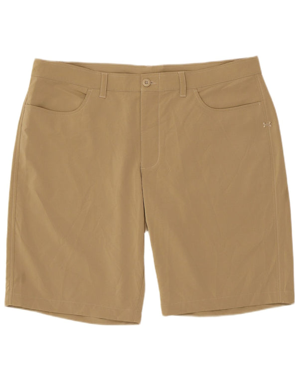 Under Armour Herre Fitted Casual Shorts W38 XL Brun