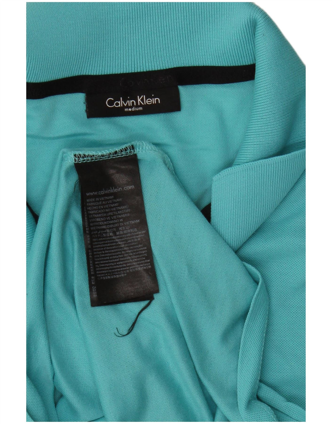Calvin Klein herre poloshirt Medium blå bomuld