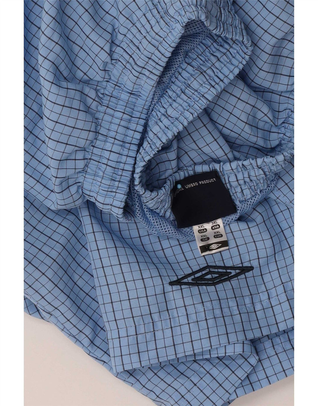 Umbro Herre Graphic Regular Sports Shorts 2XL Blue Check