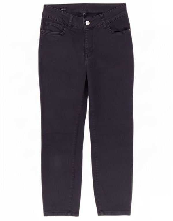 Crew Beklædning Dame Lige Casual Bukser UK 10 Small W26 L22 Navy Blue