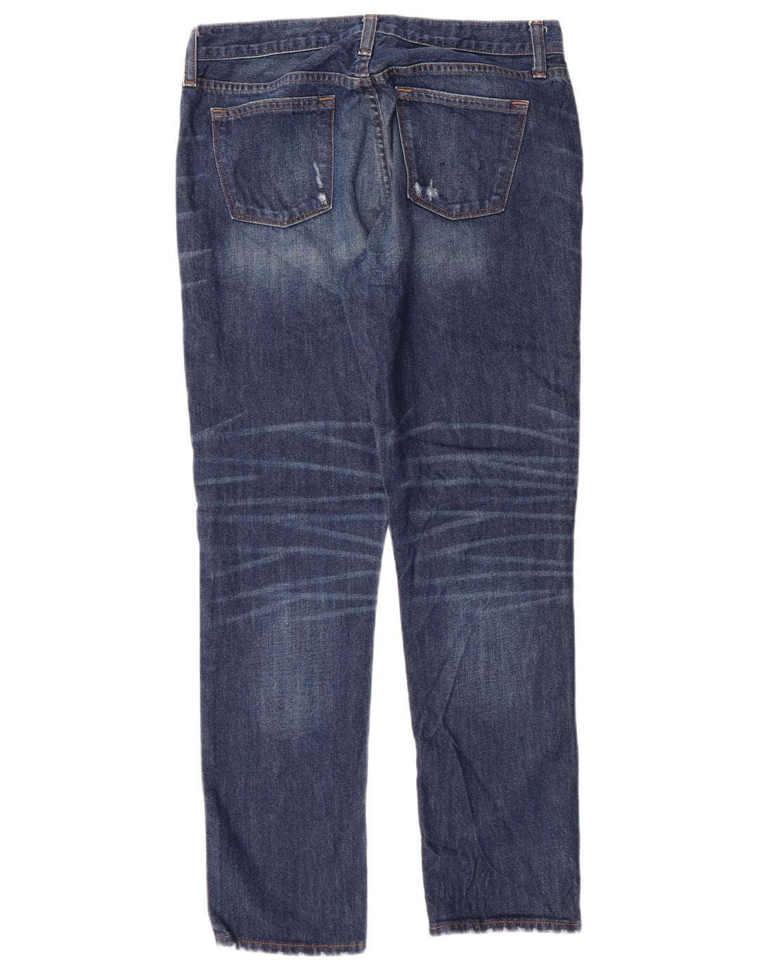 J. Crew Kvinde Kæreste Distressed Slim Jeans W26 L28 Blå Bomuld