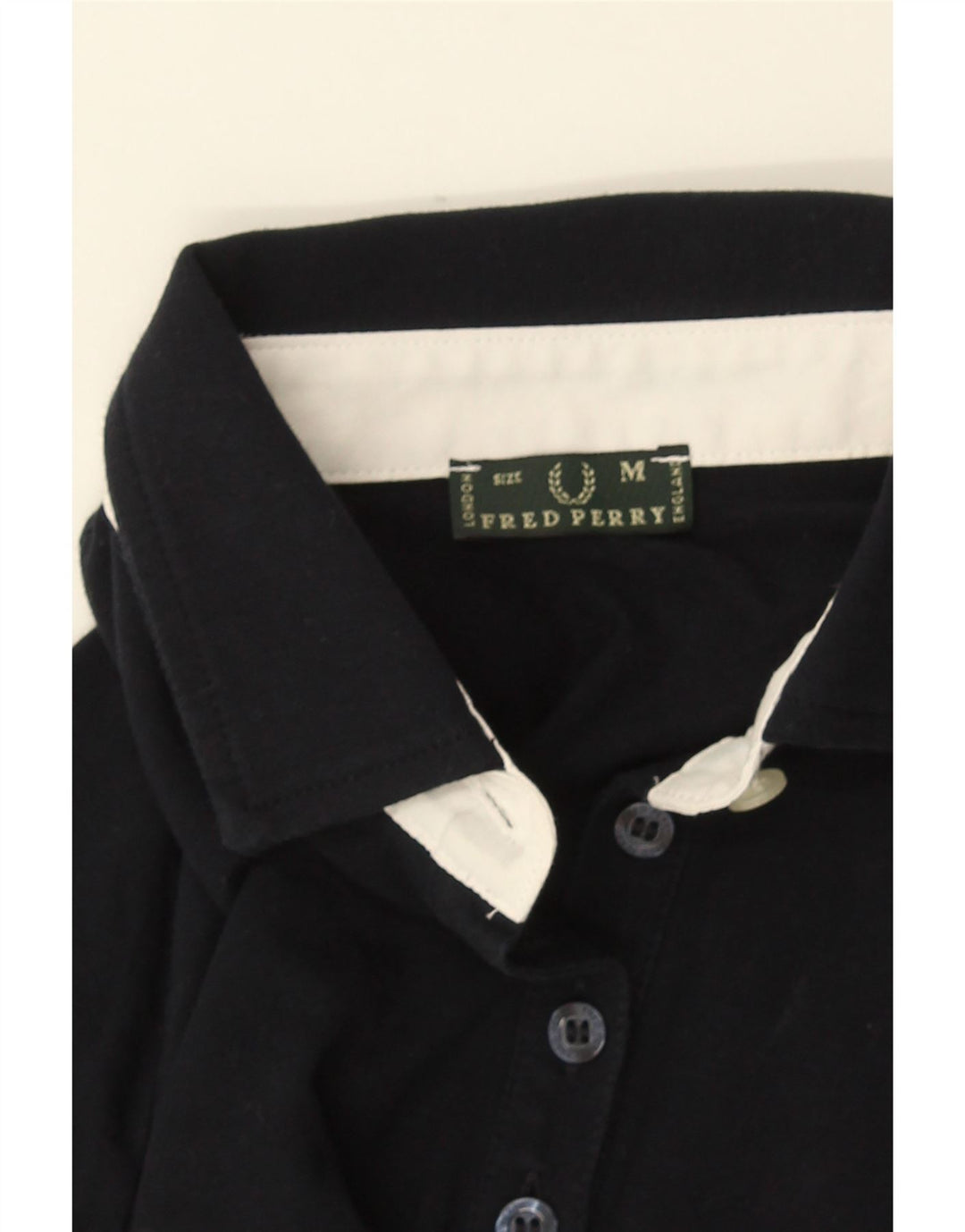 Fred Perry langærmet polotrøje til kvinder UK 12 Medium Sort