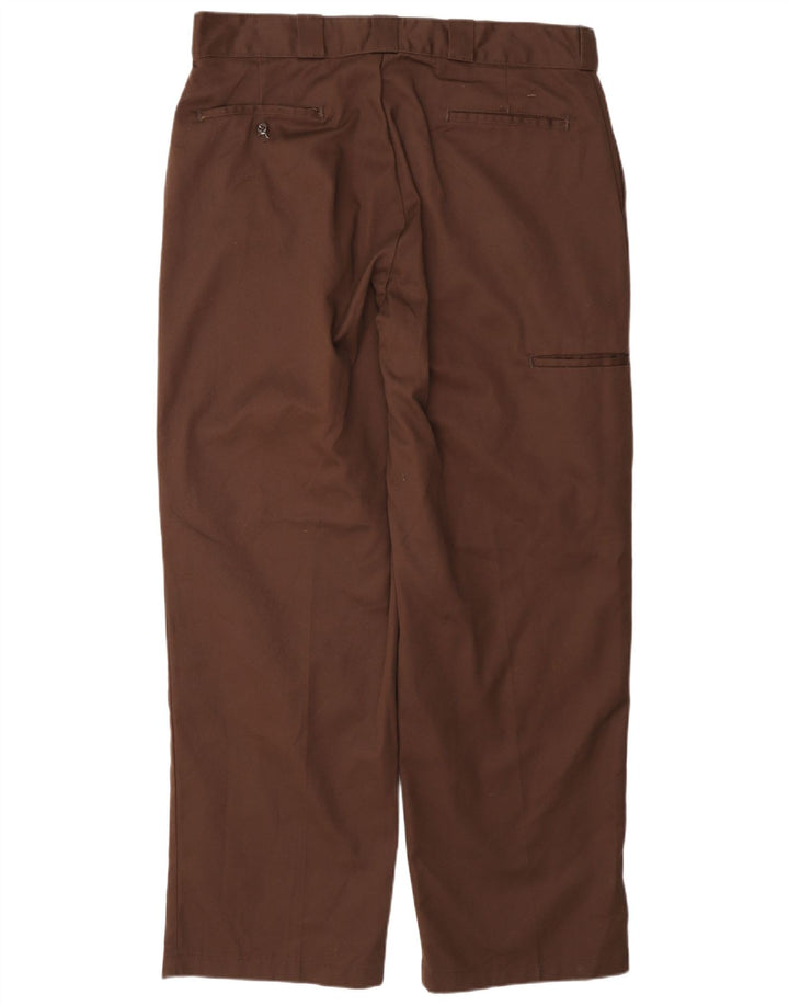 Dickies Straight Cargo bukser til mænd W36 L31 brun polyester