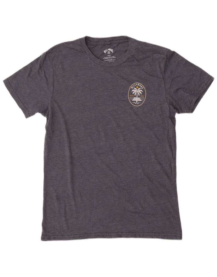 Billabong Herre grafisk T-shirt Top Medium Marineblå Bomuld
