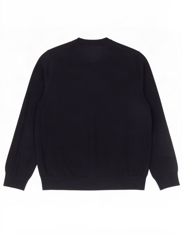 Marks & Spencer Herre sweater med rund hals XL marineblå bomuld