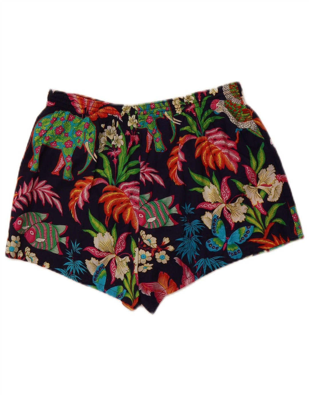 Valentino Herre Sportshorts Medium Marineblå Blomsterbomuld