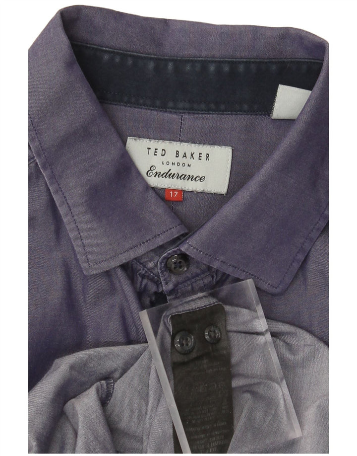 TED BAKER Herreskjorte str. 17 XL Lilla bomuld