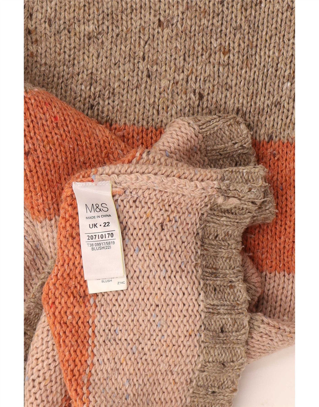 Marks & Spencer Dame Boat Neck Jumper Sweater UK 22 3XL Flerfarvet