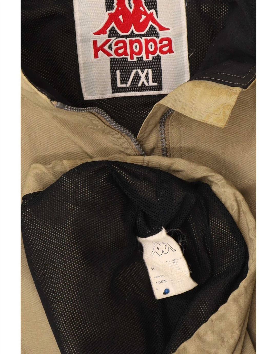 Kappa Regnjakke til mænd UK 40 Stor Khaki Polyamid