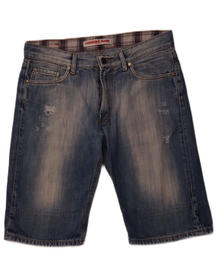 CARRERA Distressed Denim Shorts til mænd IT 48 Medium W33 Blå Bomuld