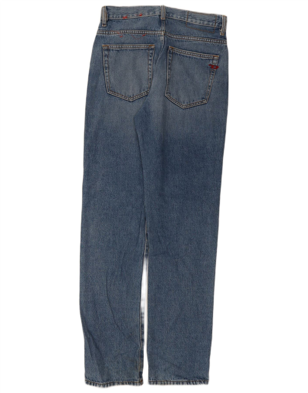 Diesel Dame Straight Jeans W26 L31 Blå Bomuld