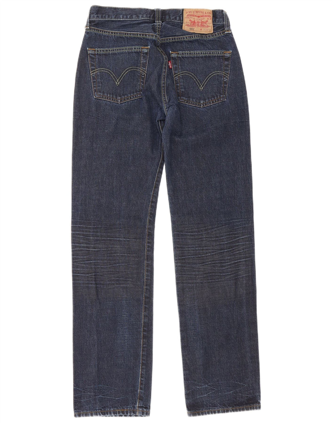 Levi's Herre 501 Straight Jeans W30 L32 Marineblå