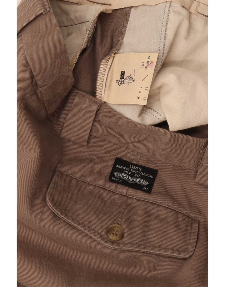 Levi's Womens Pegged Chino Bukser W34 L30 Beige Bomuld
