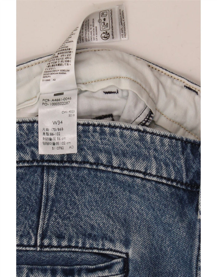 Levi's Dame Denim Chino Shorts W34 Stor Blå Bomuld
