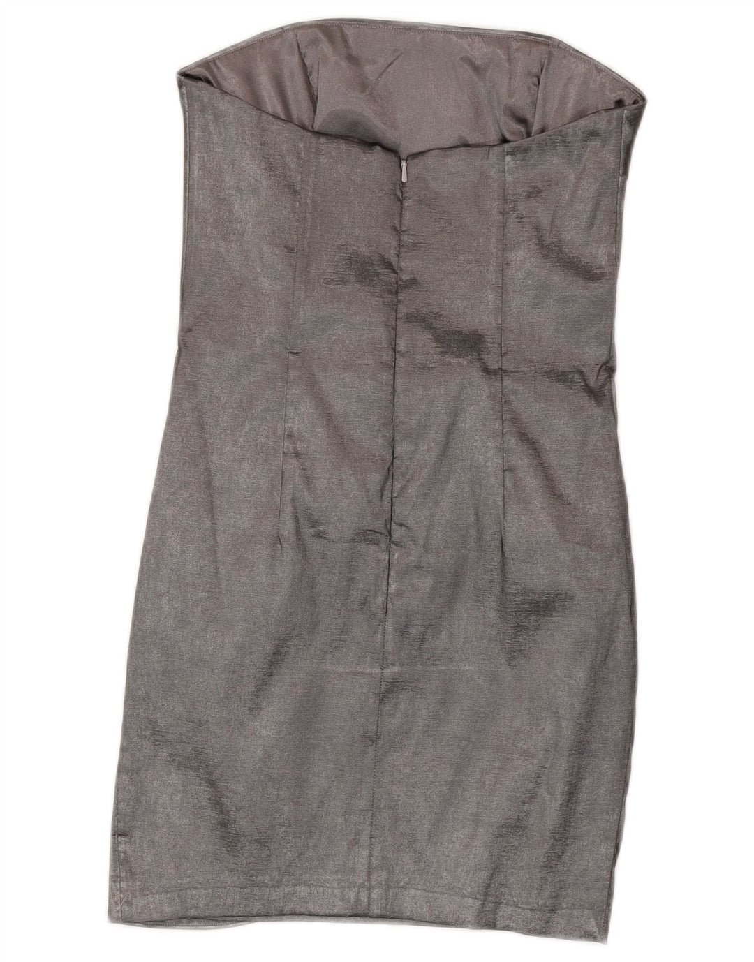 Jessica McClintock Dame Stropløs Kjole US 8 Medium Sølv Polyester