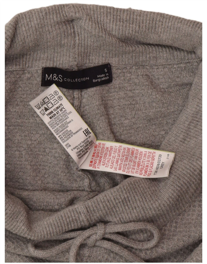 Marks & Spencer Dame Strik træningsdragt Bukser Joggers UK 10 Small Grey