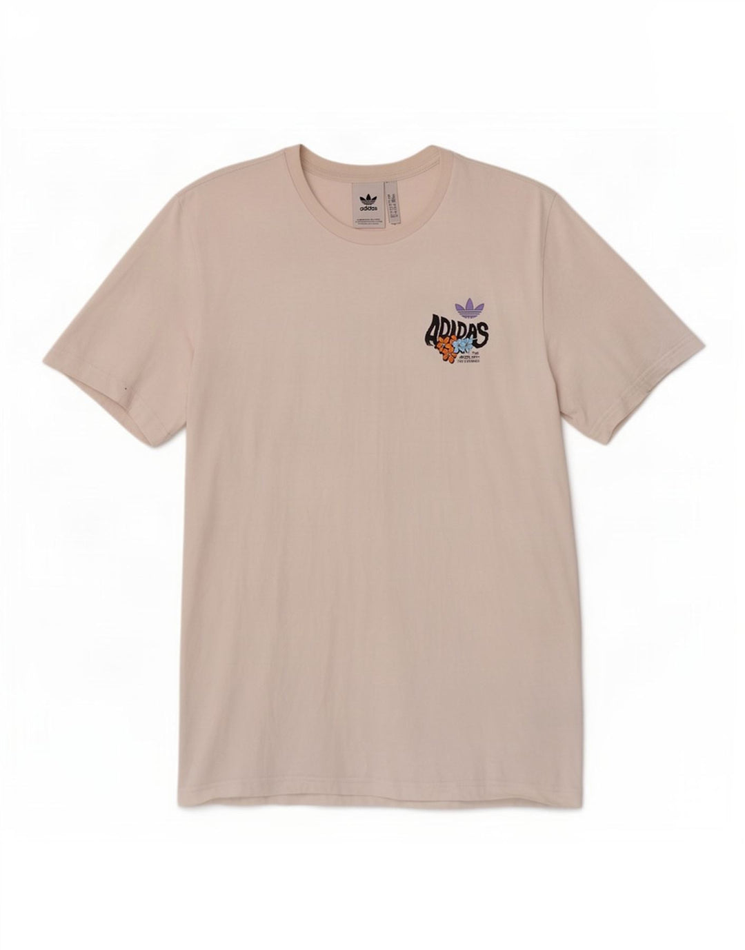 Adidas Grafisk T-shirt top til mænd Medium hvid bomuld