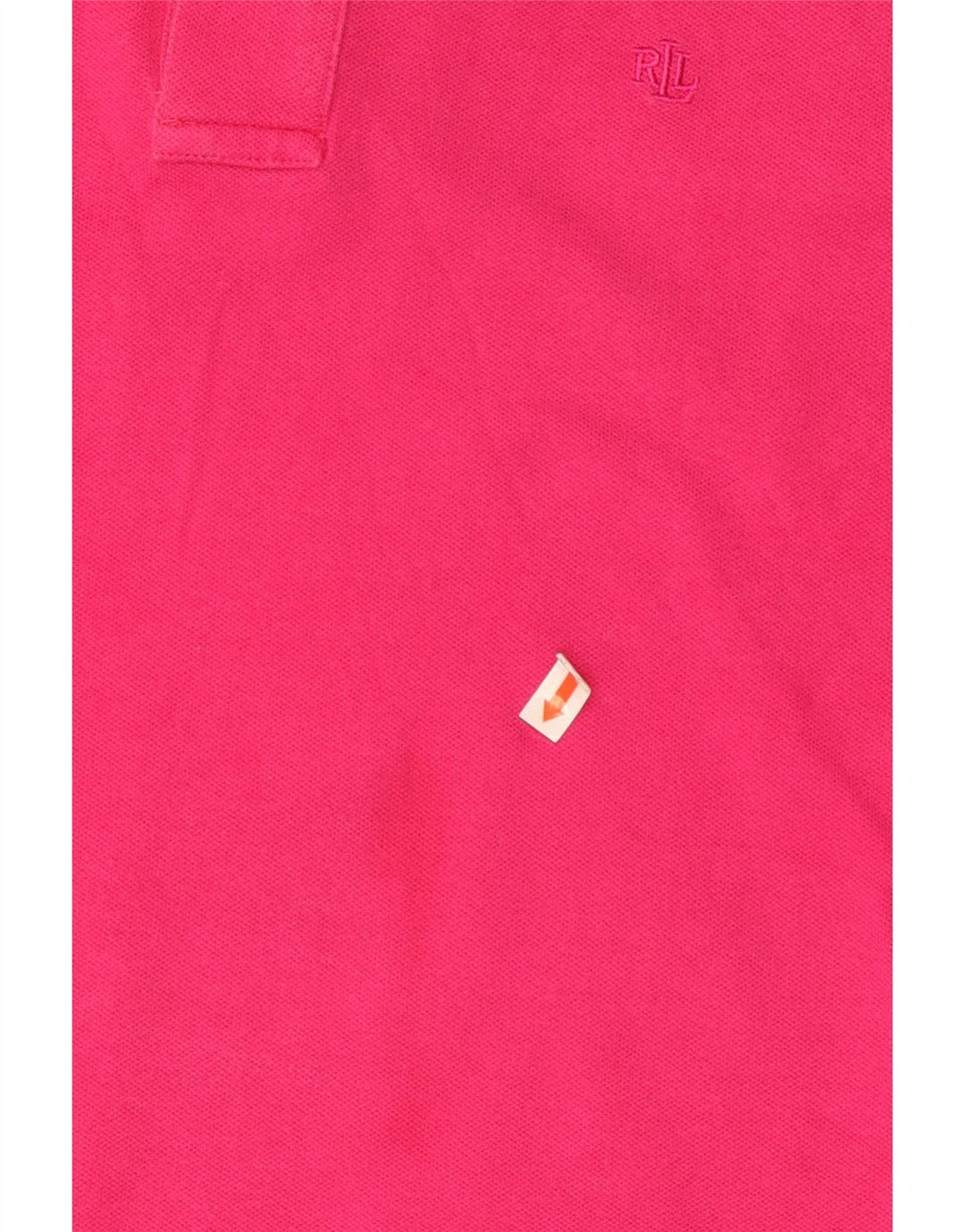 RALPH LAUREN Dame poloshirt UK 18 XL Pink Bomuld