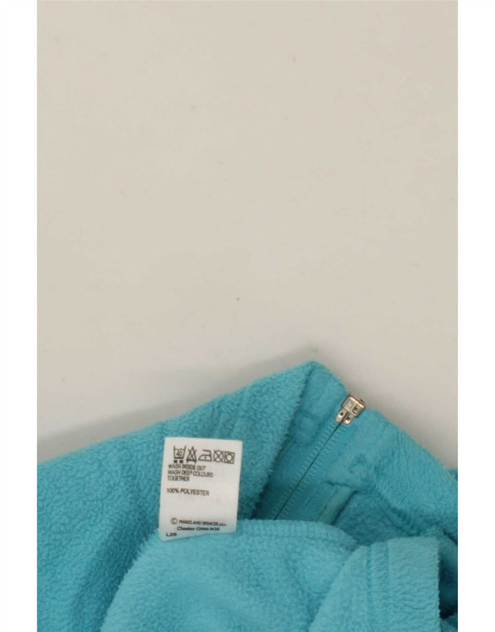 Marks & Spencer Fleecejakke til kvinder UK 18 XL Blå Polyester