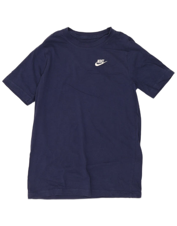 Nike drenge T-shirt top 13-14 år XL marineblå bomuld