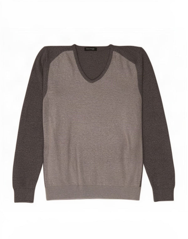 Guess By Marciano Herre V-hals sweater XL Grå Bomuld