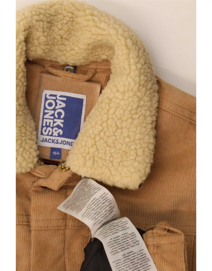 Jack & Jones Boys Corduroy-jakke 13-14 år Beige Bomuld