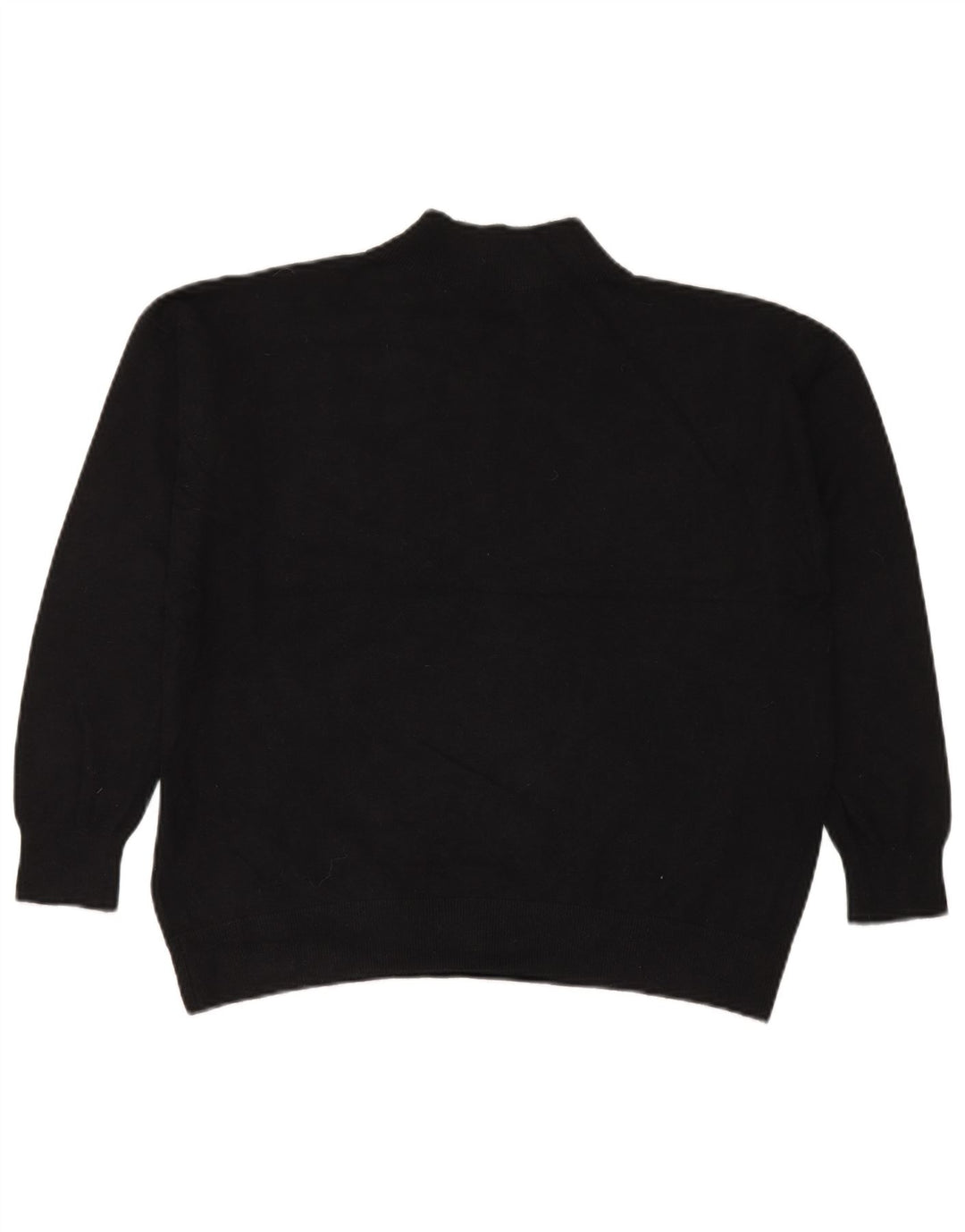 Marks & Spencer Dame V-hals sweater UK 14 Stor Sort Viscose