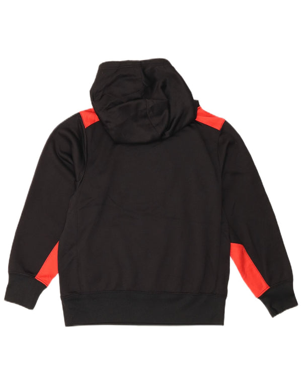 Nike drenge grafisk hættetrøje 10-11 år medium sort farveblok
