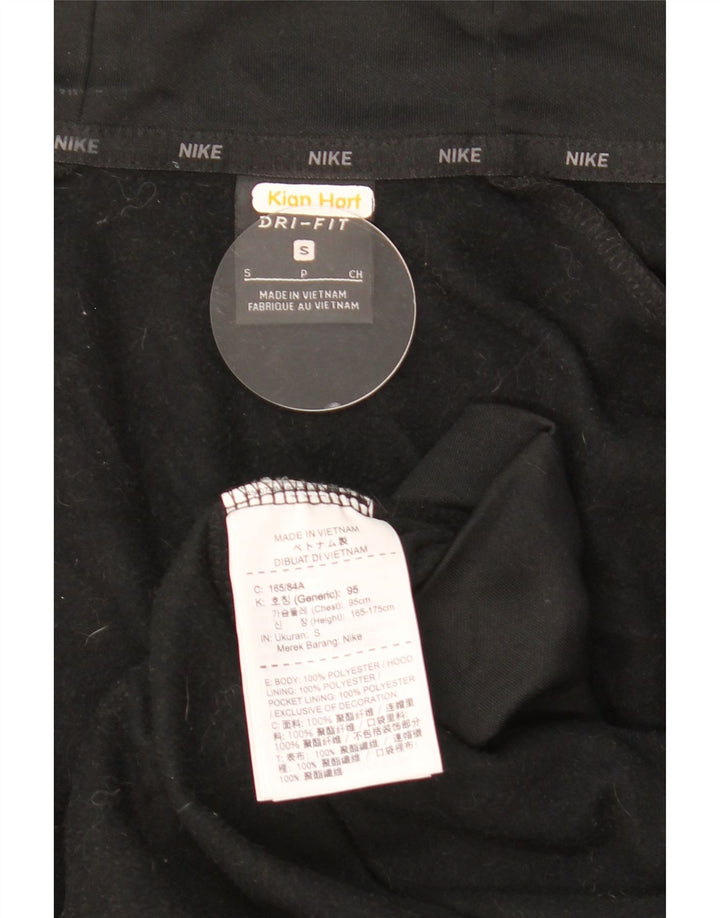 Nike Herre Dri Fit Hættetrøje med lynlås, lille sort polyester