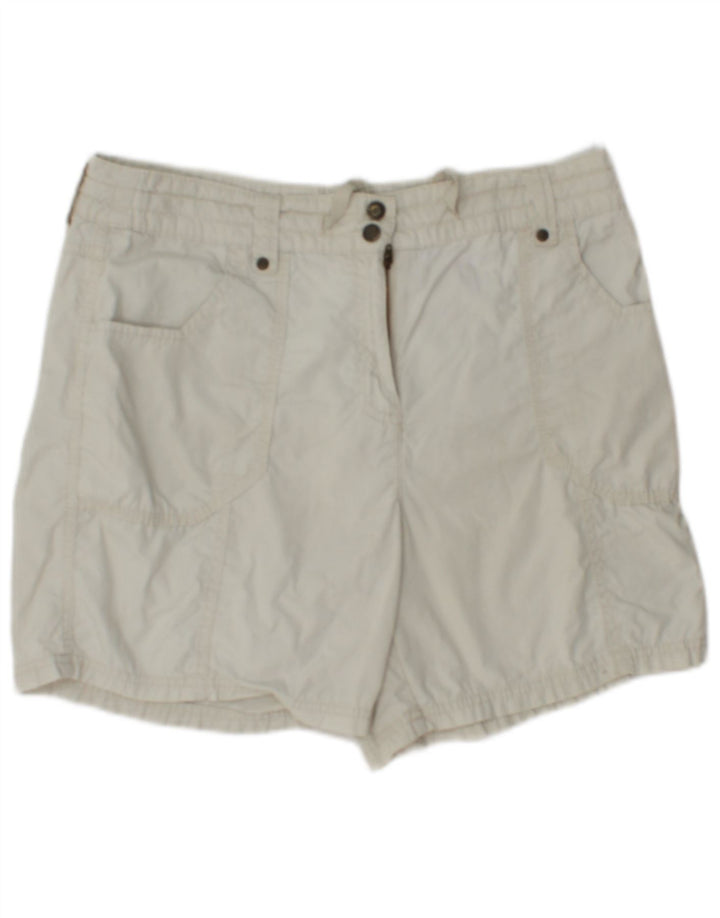 Marks & Spencer Cargo Shorts til kvinder UK 12 Medium W30 Beige Bomuld