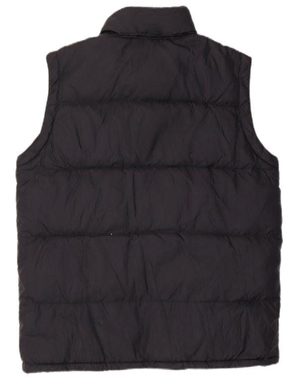 KAPPA Herre hætte polstret Gilet UK 38 Medium Sort Nylon