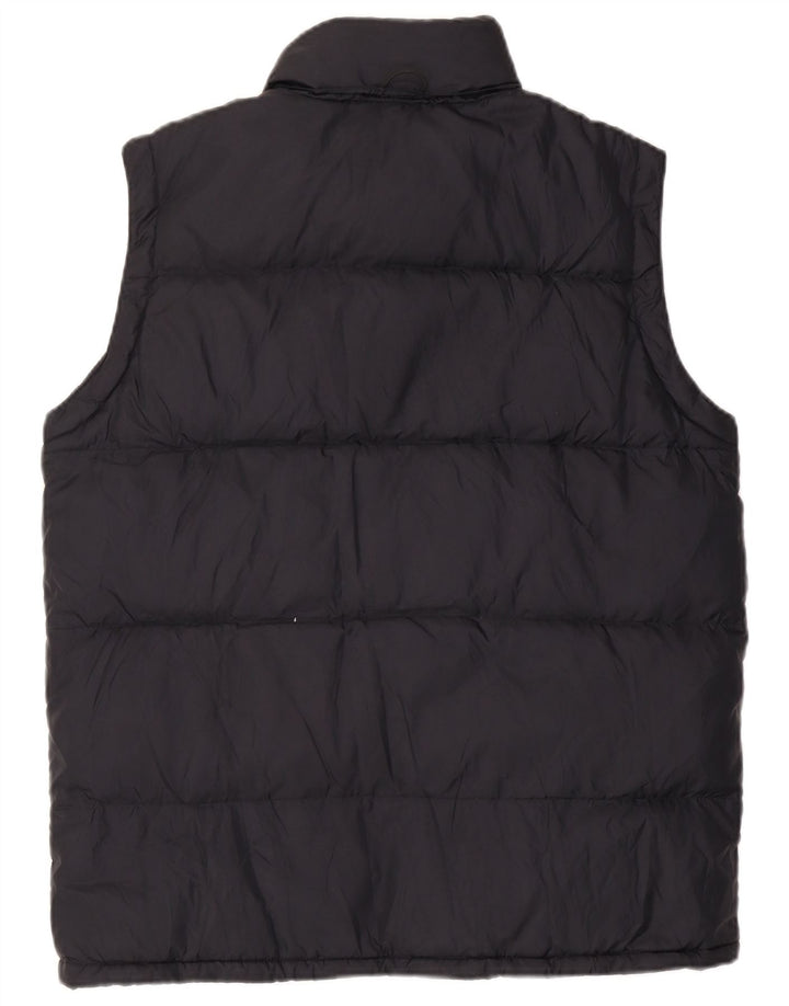 KAPPA Herre hætte polstret Gilet UK 38 Medium Sort Nylon