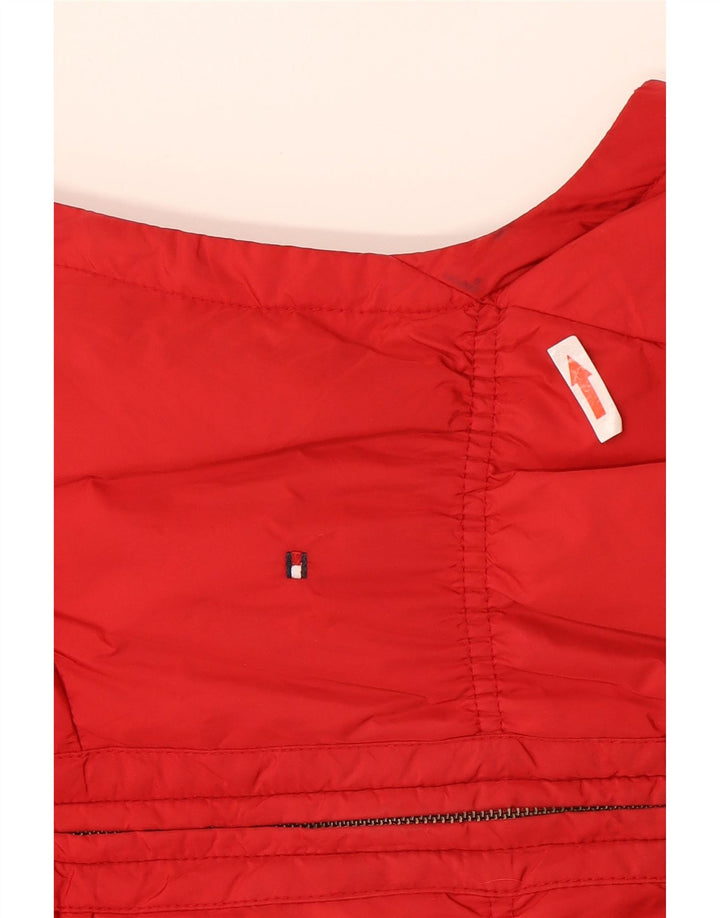 TOMMY HILFIGER Polstret Gilet til kvinder UK 10 Lille rød nylon