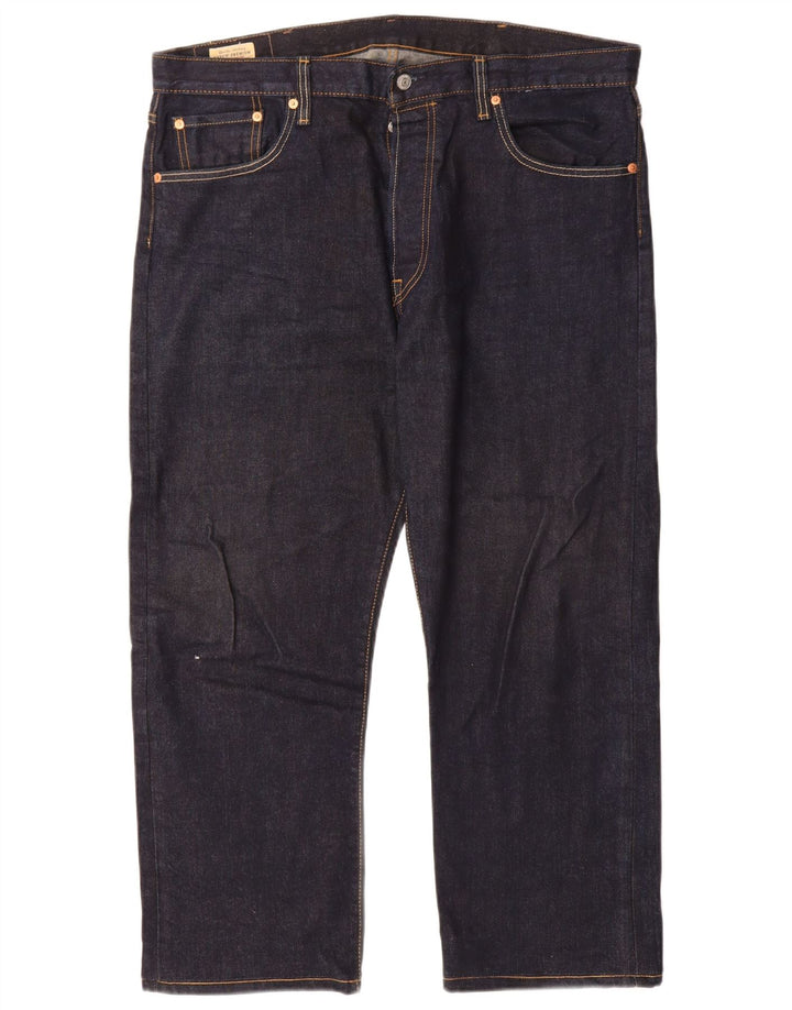 Levi's Herre 501 lige jeans W38 L27 marineblå bomuld