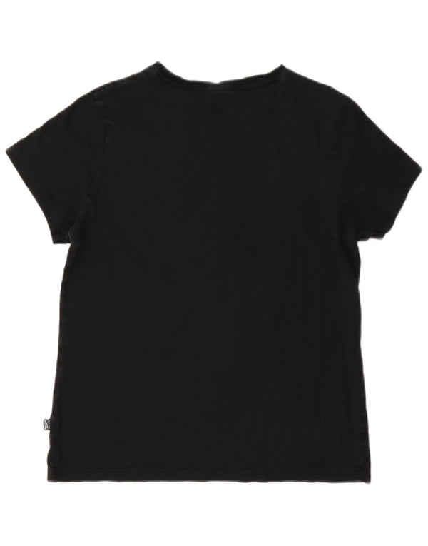 Puma Grafisk T-Shirt Top UK 14 Medium Sort
