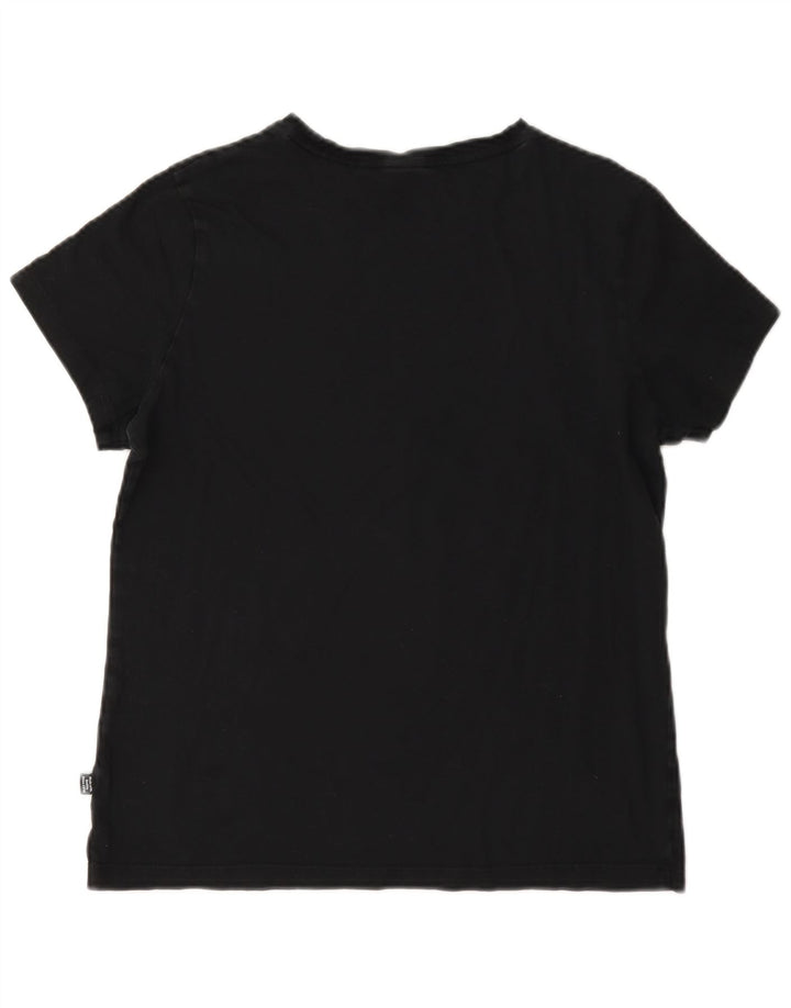 Puma Grafisk T-Shirt Top UK 14 Medium Sort