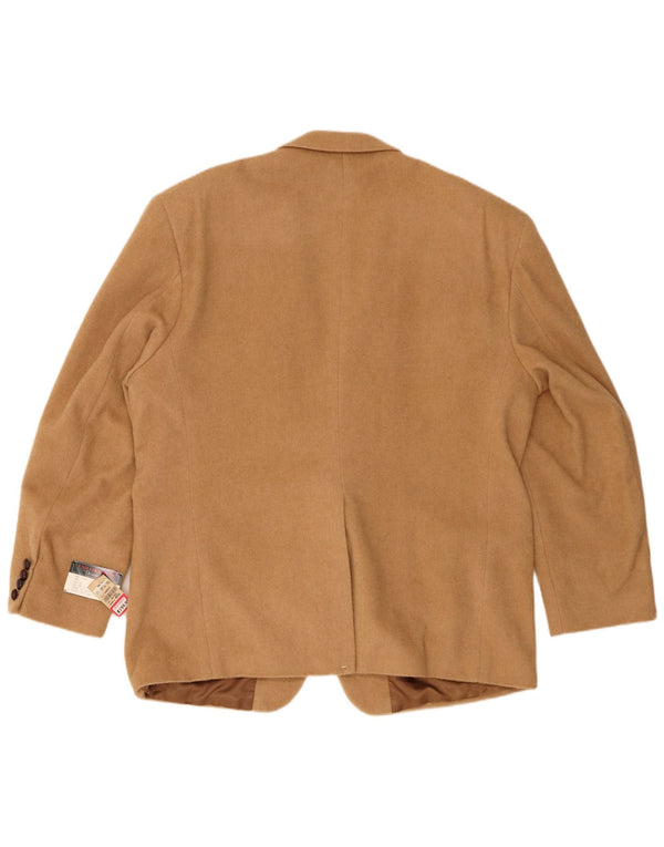 Deansgate Herre 2 Button Blazer Jacket UK 46 3XL Beige Camelhair