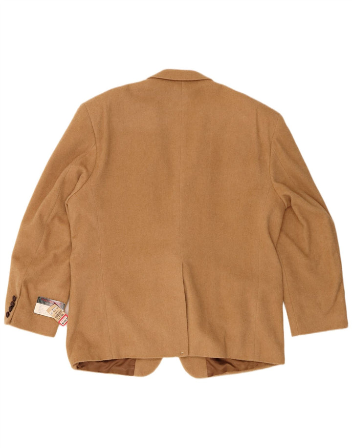 Deansgate Herre 2 Button Blazer Jacket UK 46 3XL Beige Camelhair