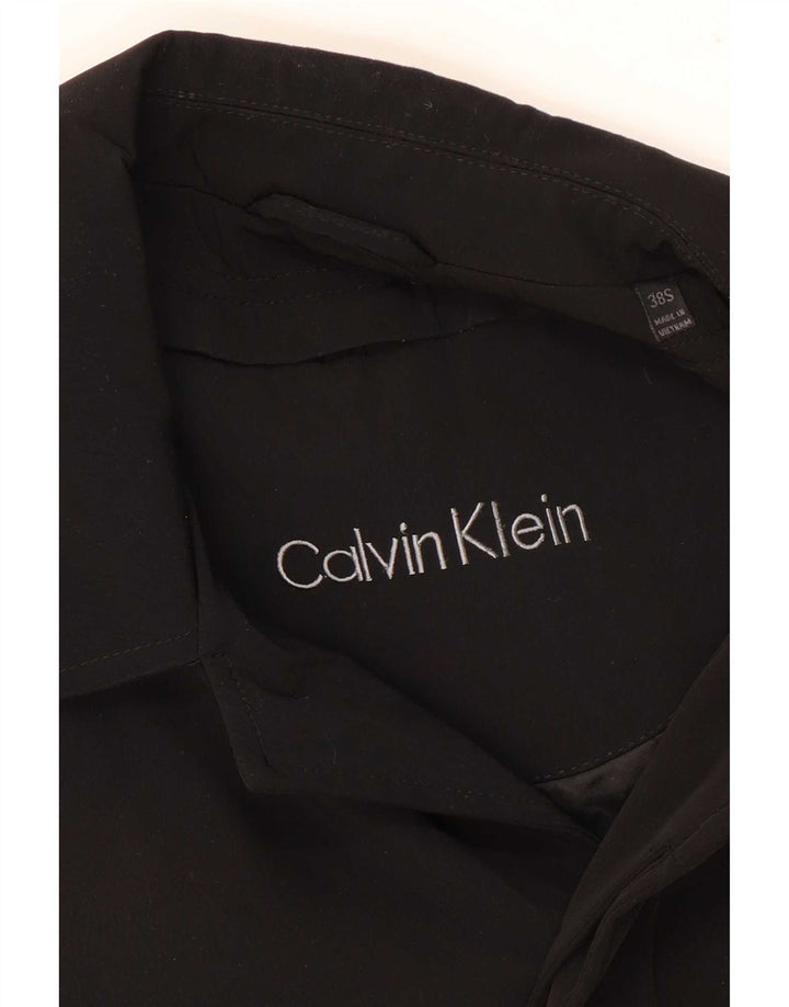Calvin Klein Herre Overfrakke UK 38 Medium Sort Polyester