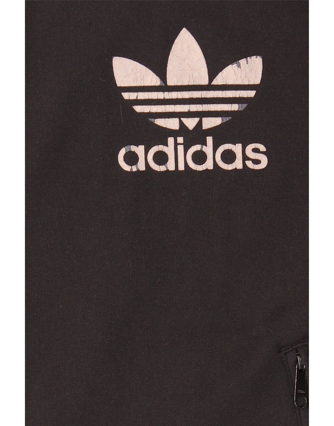 Adidas Hættetrøje med lynlås til mænd mellem sort polyester