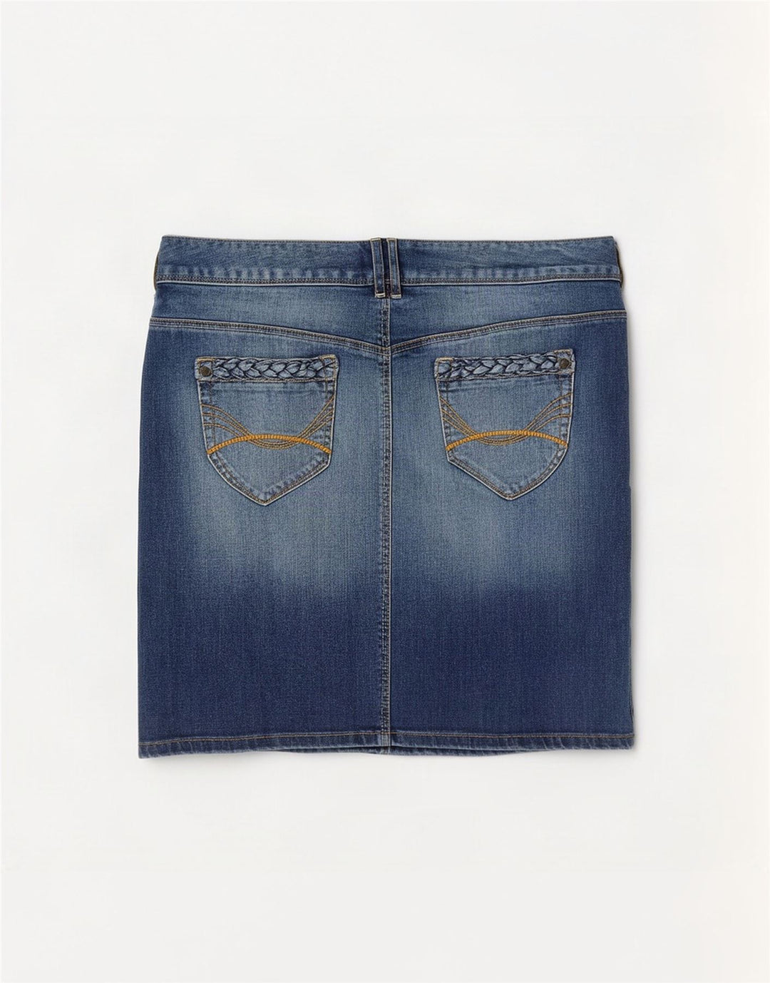 Tom Tailor Dame Mini Denim Nederdel EU 40 Medium W34 Blå Bomuld