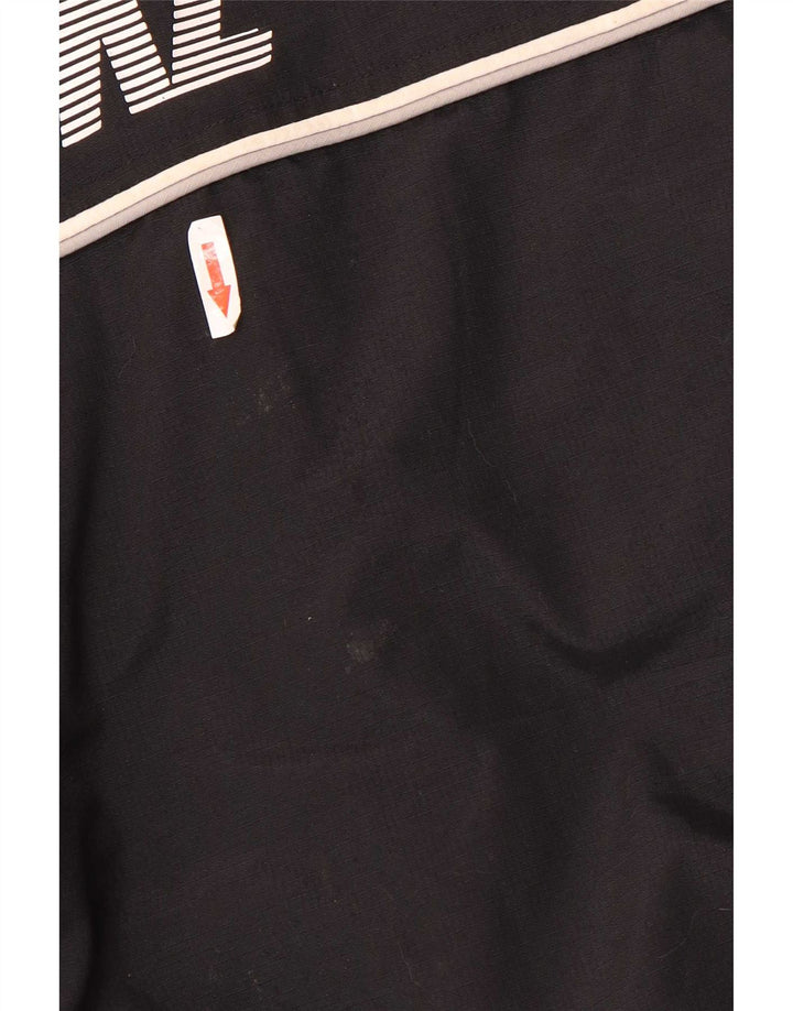 Nike Herre grafisk vindjakke med hætte UK 42/44 Stor sort polyester