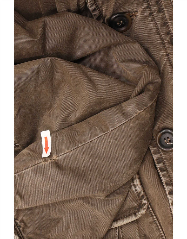 Marlboro Classics Herre Utility Jacket UK 40 Large Khaki Cotton