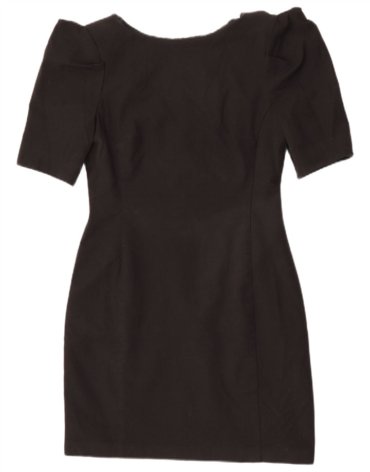 Oasis Dame Mini Skede Kjole UK 12 Medium Sort Polyester
