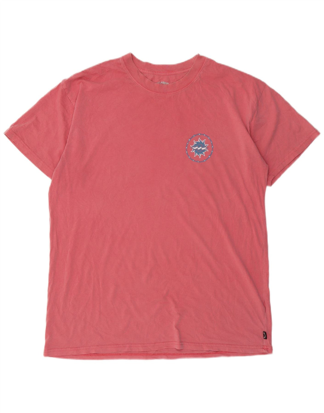Billabong Herre Grafisk T-Shirt Top XL Pink Bomuld