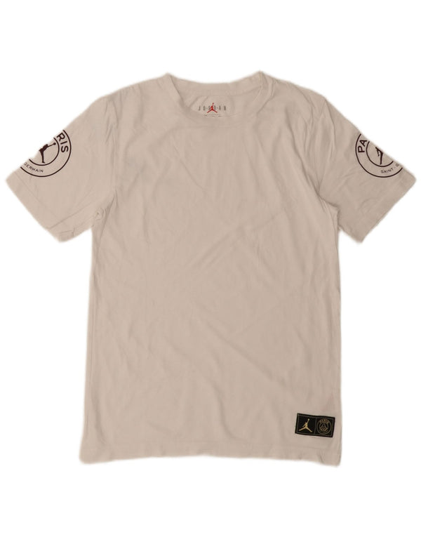 Jordan Boys Paris Saint- Germain Grafisk T-Shirt Top 13-14 år XL Hvid