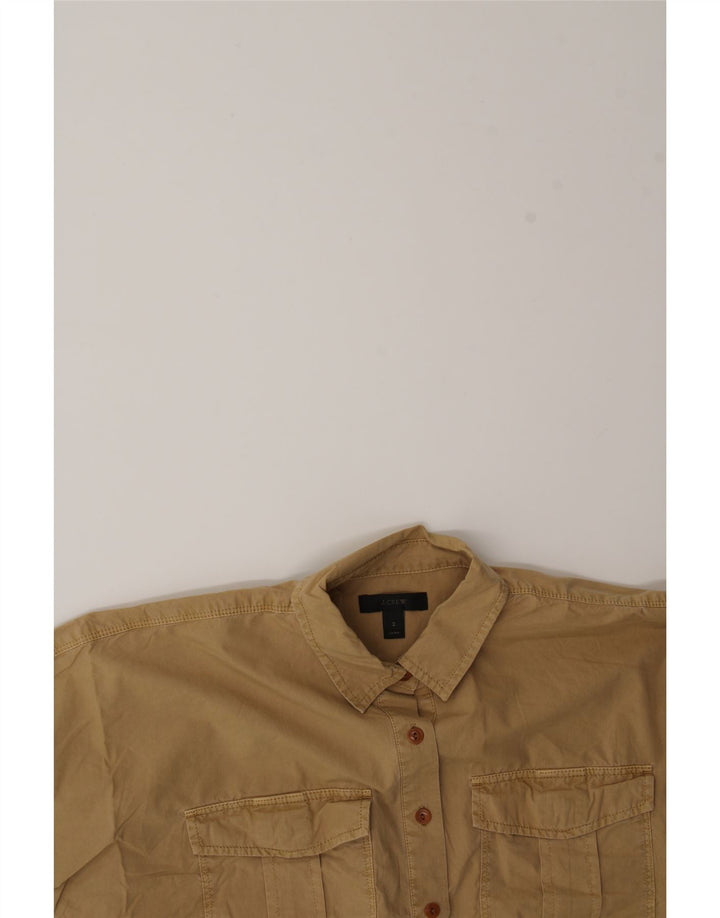 J. CREW Womens Oversized Short Sleeve Pullover Shirt US 2 XS Beige Vintage J. Crew and Second-Hand J. Crew from Messina Hembry 